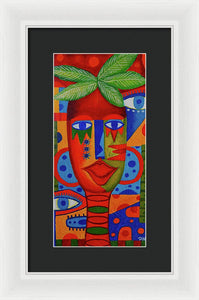 Mujer Roja Framed Print